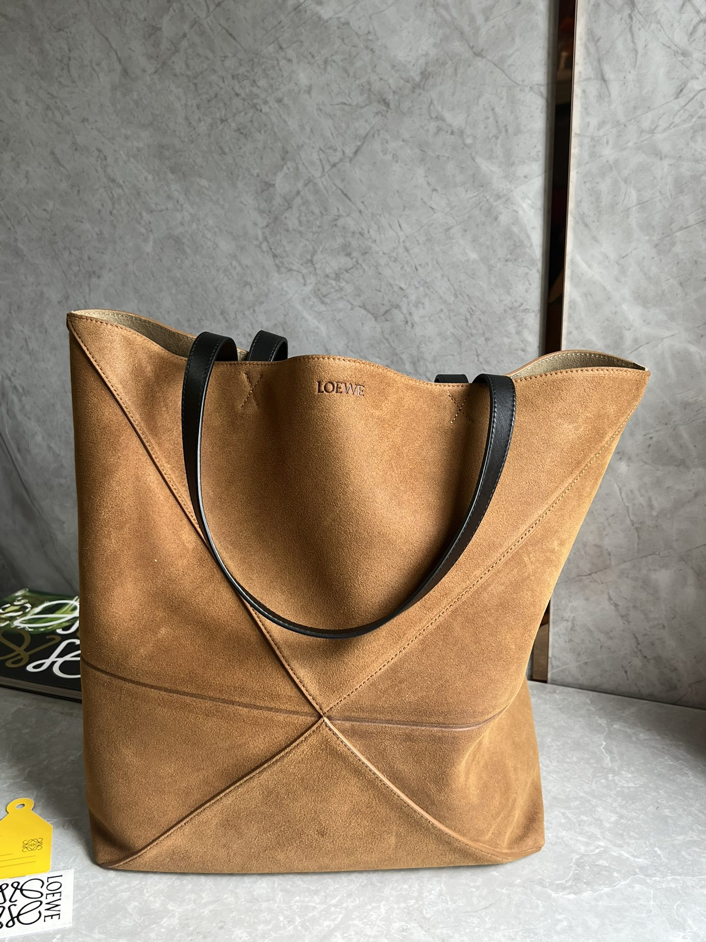 Loewe zzle Fold Large Leather Bag 0692
