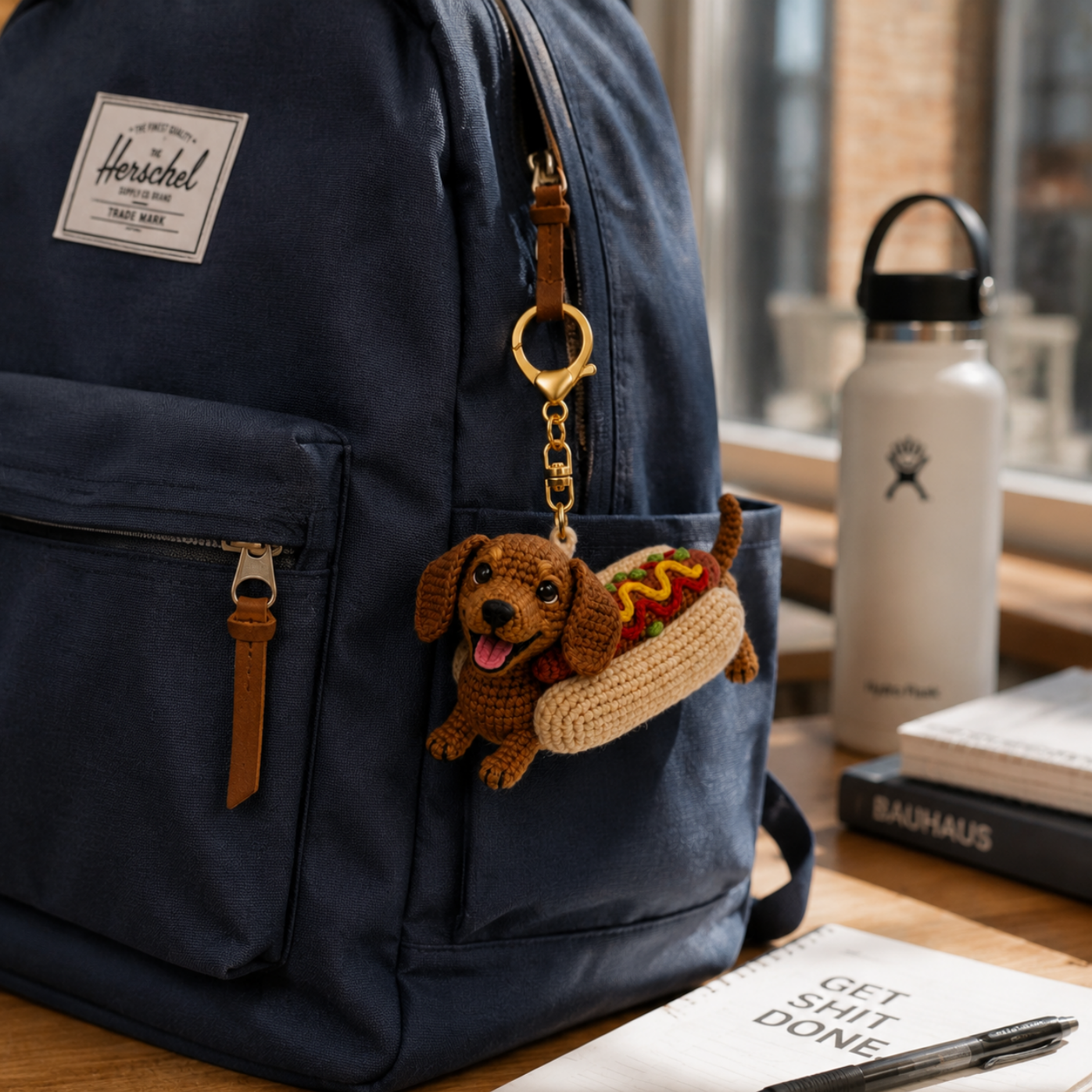 International Dog Day Edition | Dachshund Hot Dog Keychain