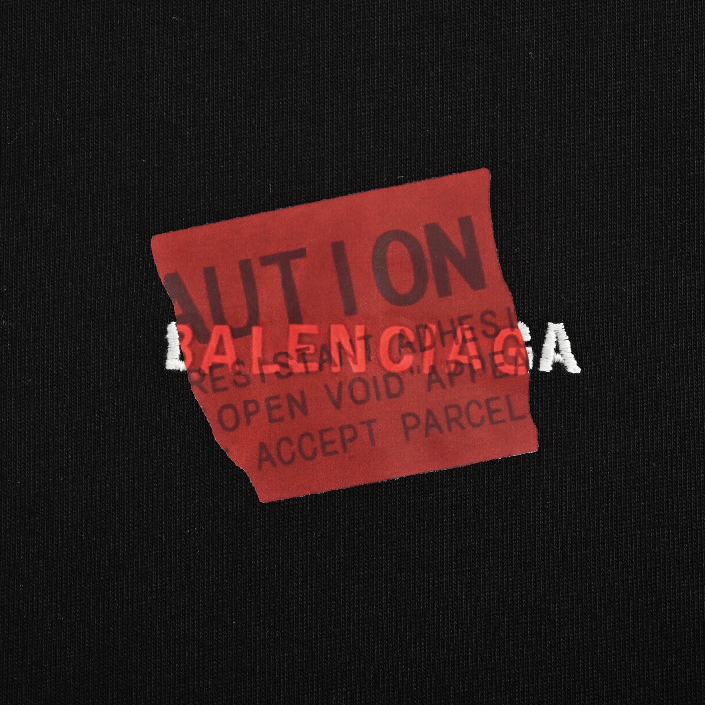Balenciaga 25ss tape embroidered short sleeve