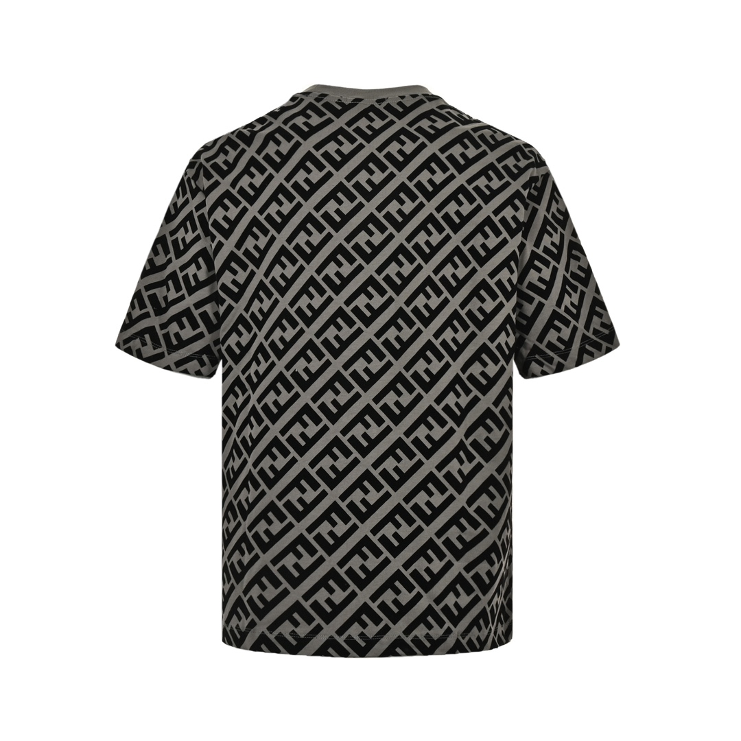 Fendi 24ss FF full print flocked short sleeves