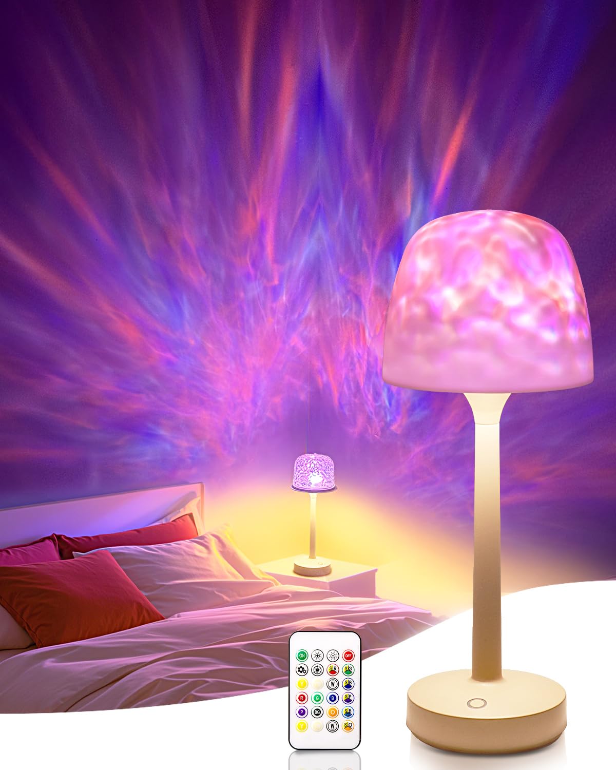 🔥Last Day 50% OFF🔥RGB Ocean Wave Cordless Projector Light