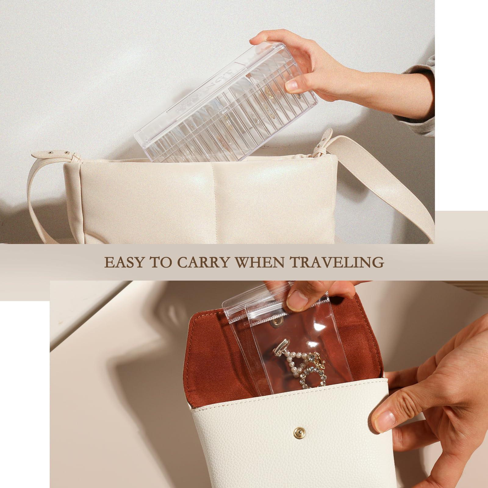 🔥HOT SALE 50% OFF🔥Acrylic Jewelry Box Organizer And Portable Anti Tarnish Jewelry Bags