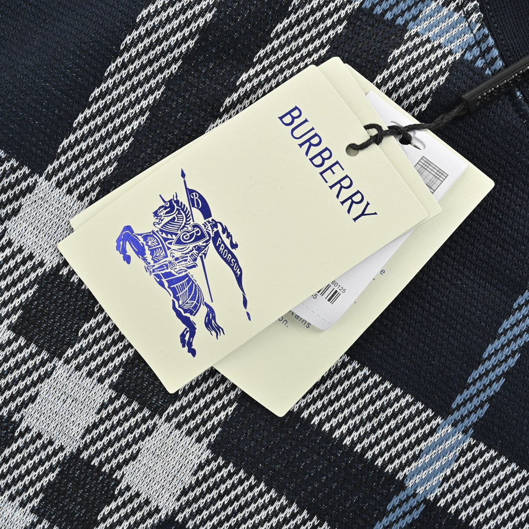 Burberry 24ss check knit short sleeve