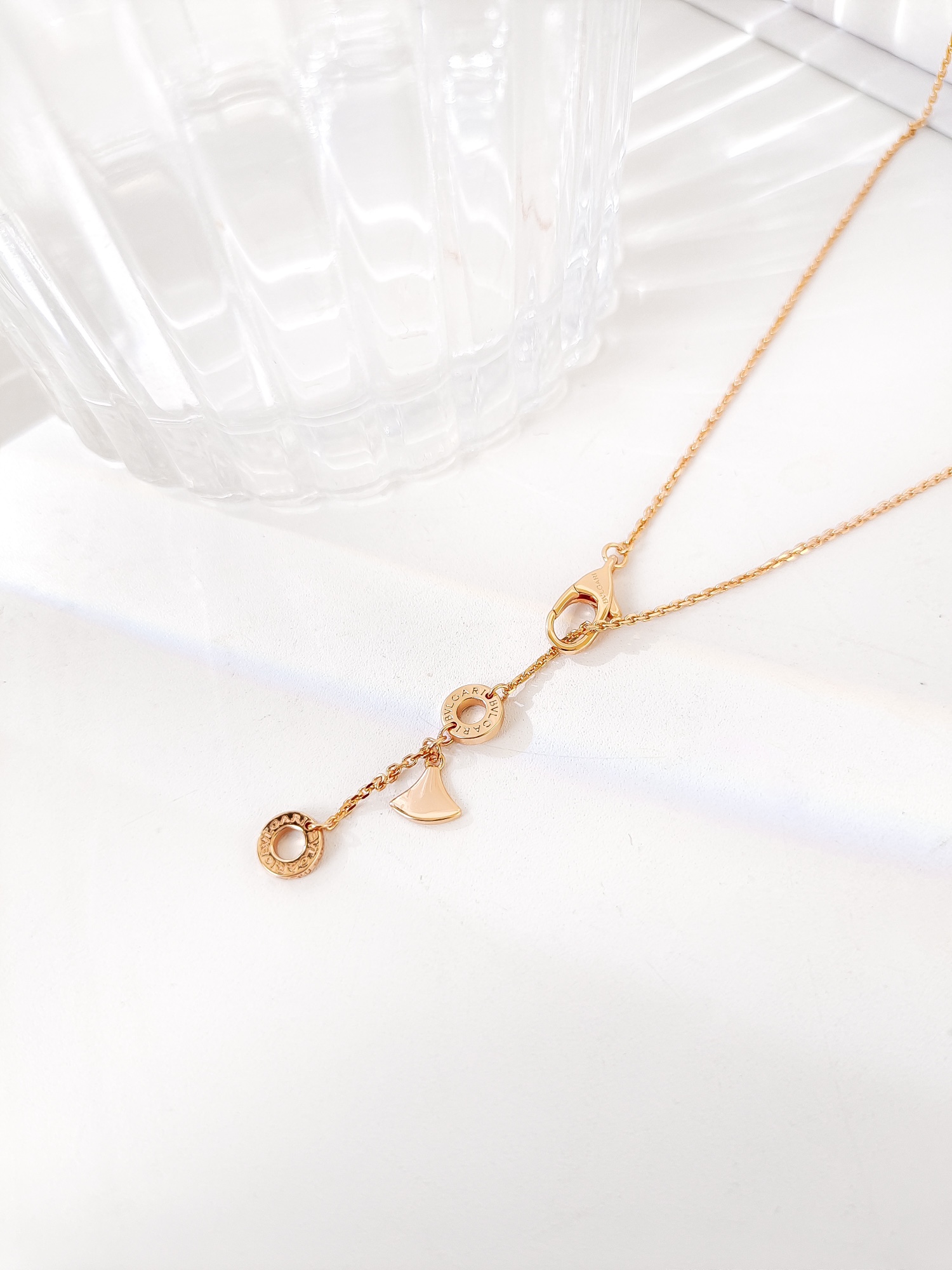 Bulgari Special Edition Gradient Pink Diamond Necklace