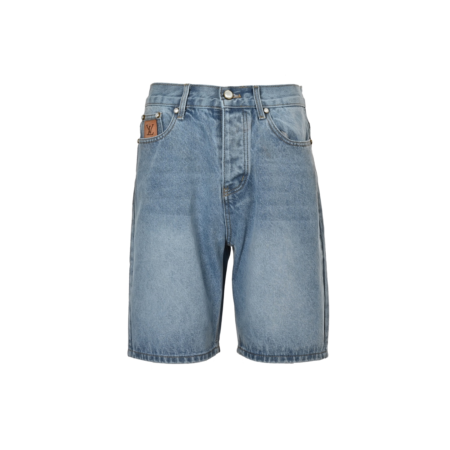 Louis Vuitton 25ss embroidered pocket denim shorts