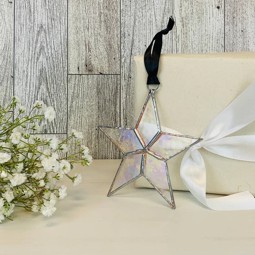 Written in the Stars: Strength Handmade Glass Star Ornament