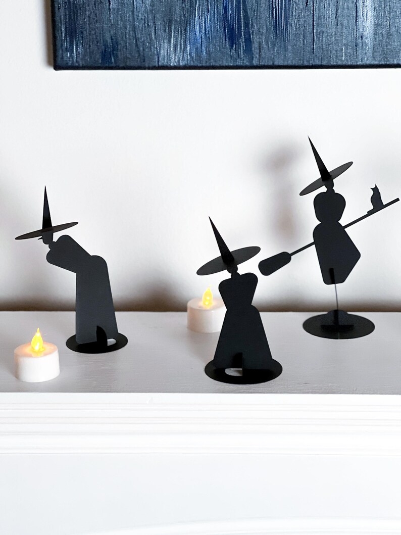 🔥ON SALE🔥5 Pcs/set Metal Halloween Witch Figurines Decoration
