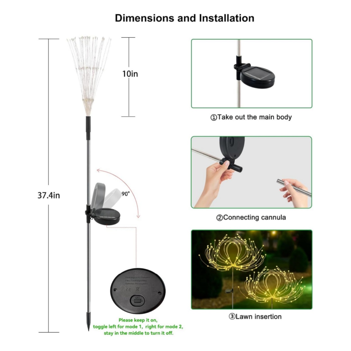 🔥ON SALE 59% OFF🔥Waterproof Solar Garden Fireworks Lamp