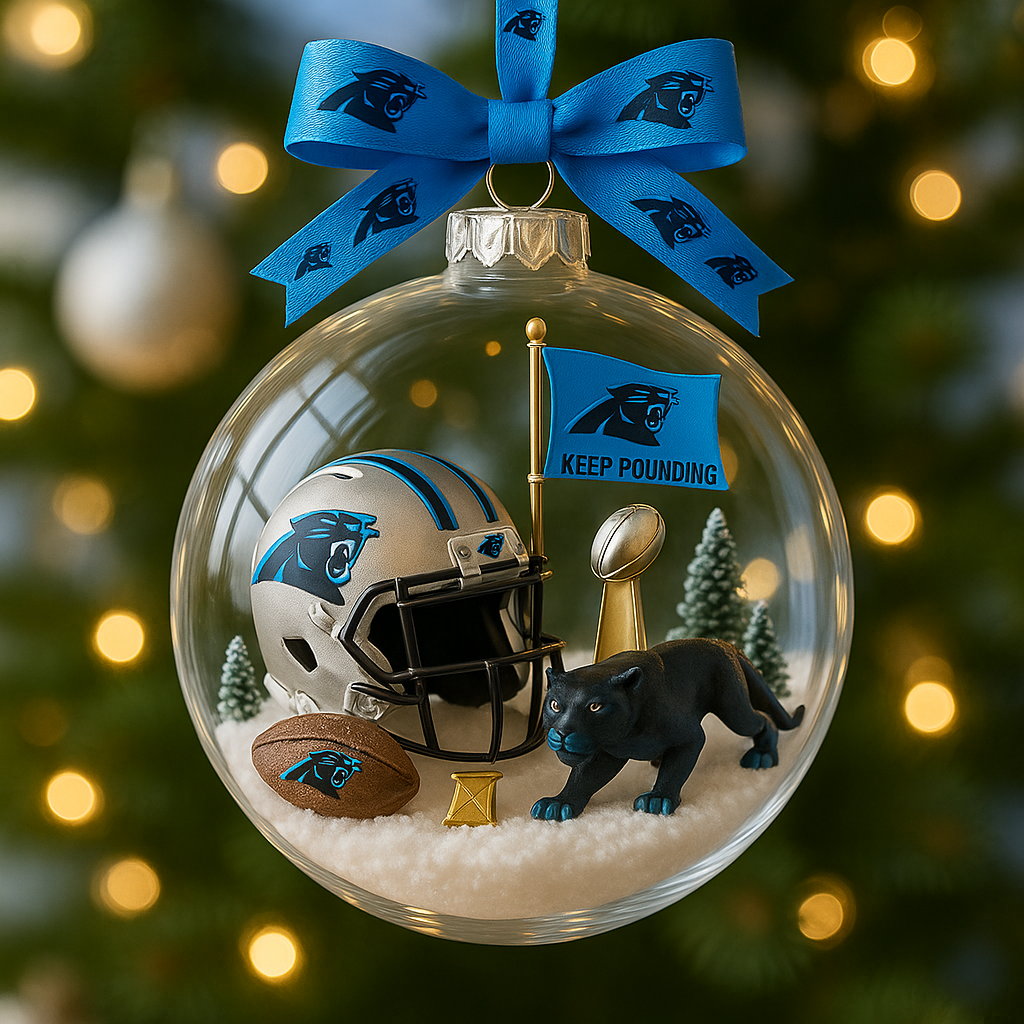 Carolina Panthers Holiday Ornament – Keep Pounding in Style