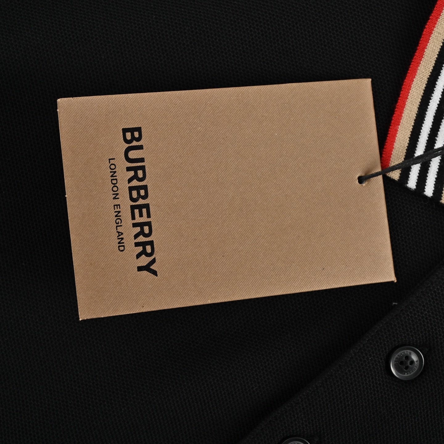 Burberry Classic Neck Stripe Logo Embroidery Polo Short Sleeve