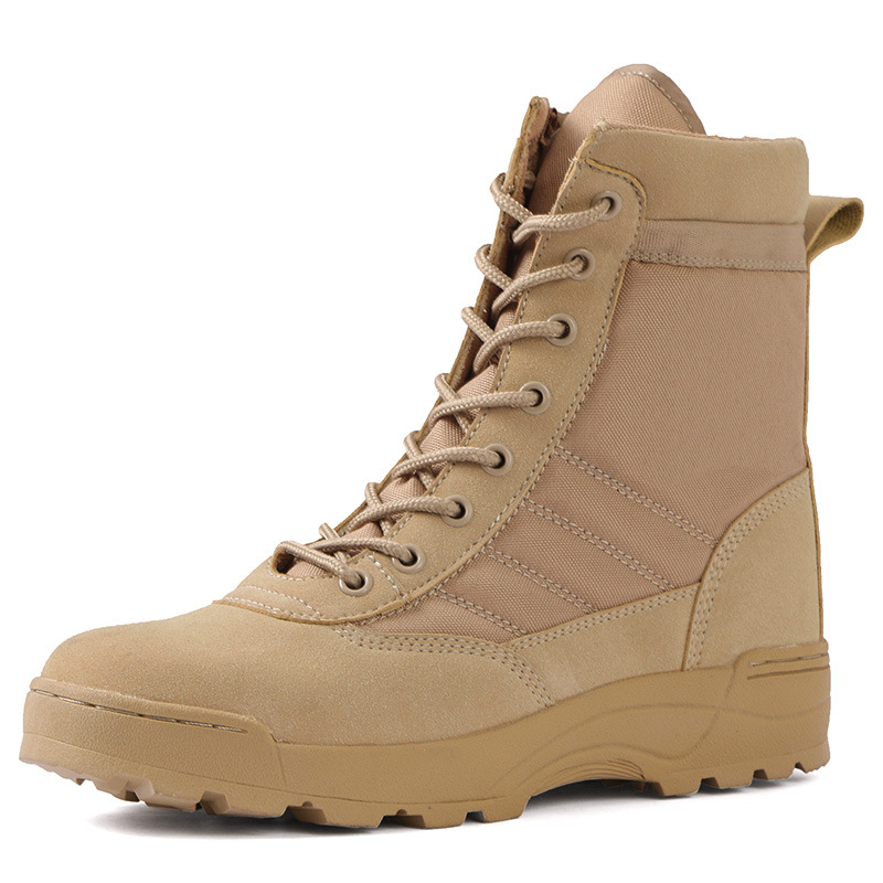 Men Waterproof Steel Toe Work Boots Non-Slip Hiking Boots Tactical Boots