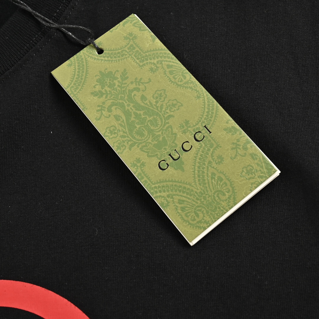 Gucci 24ss Double G colorblock print short sleeves