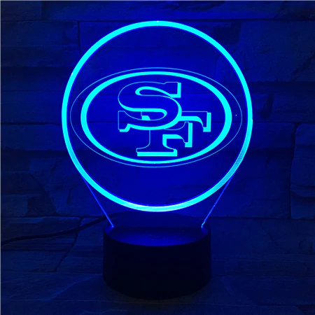 SAN FRANCISCO 49ERS 3D LED LIGHT LAMP