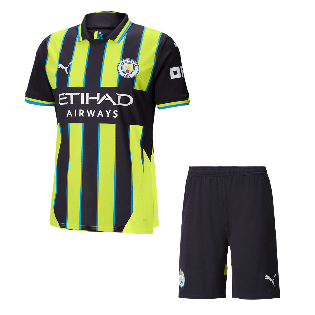 Manchester City away football shirt (shirt + shorts) 2024/25