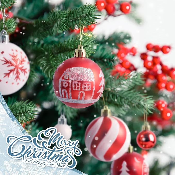 🌲🌲(40-44)Piece Deluxe Shatterproof Christmas Ball Ornaments Set