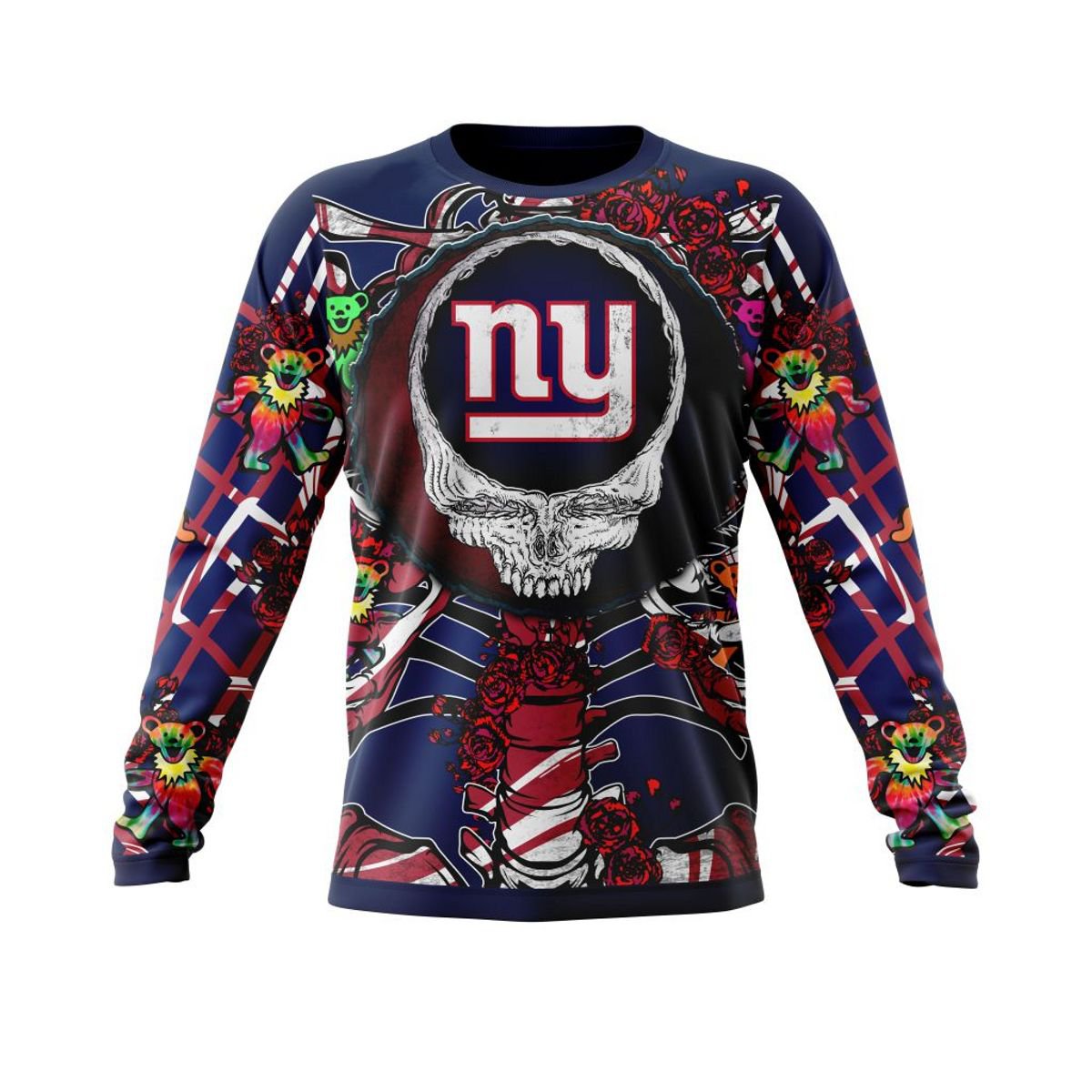 NEW YORK GIANTS 3D HOODIE MIX GRATEFUL DEAD