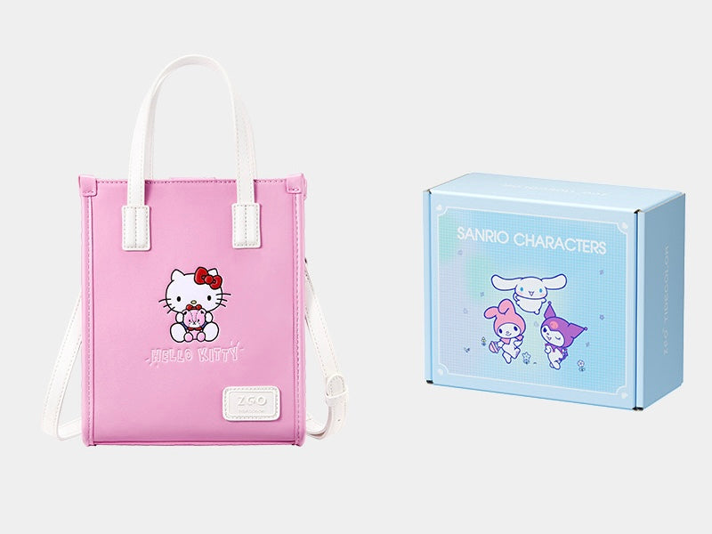 Sanrio PU Leather Top Handle Satchel Handbags for Women Cute Tote Purse Hobo Crossbody Shoulder bags（gift box packaging）