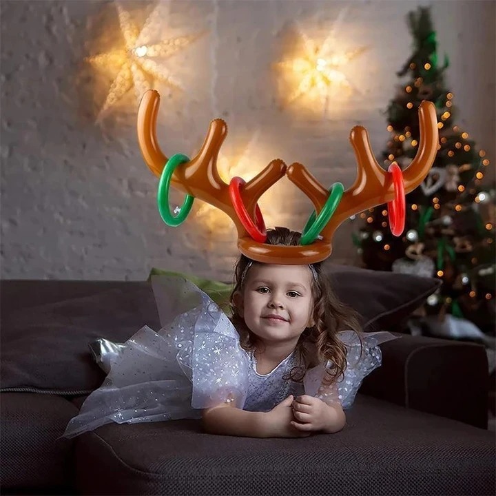 🎄Early Christmas Hot Sale 48% OFF- Reindeer Antler Ring Toss Game
