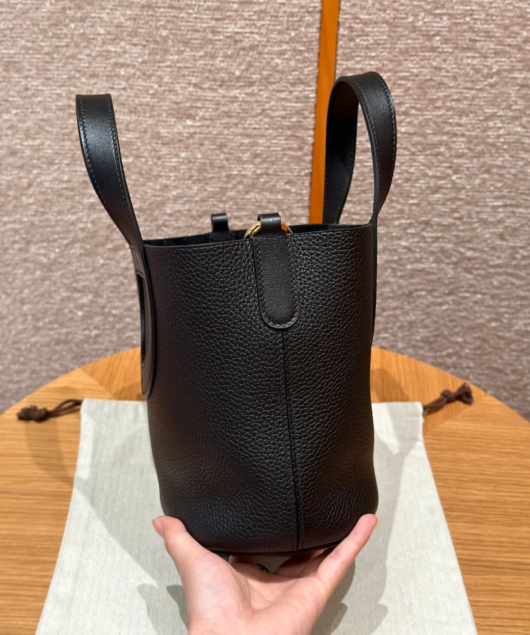 Hermès in the loop 89noir (handmade to order)
