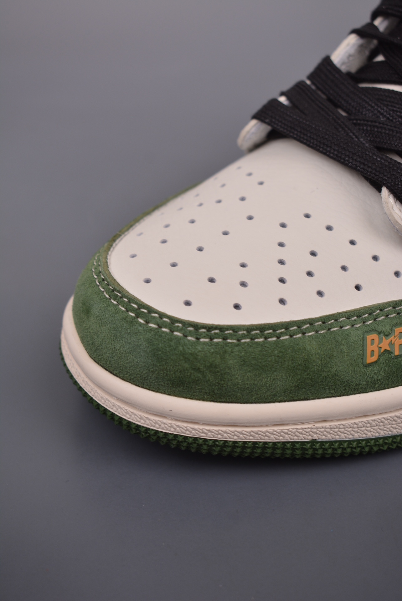 BAPE x Travis Scott x Air Jordan 1 Low OG SP Beige, Black and Green XY2688-107