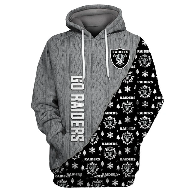 LAS VEGAS RAIDERS 3D CHRISTMAS HOODIE ABC08
