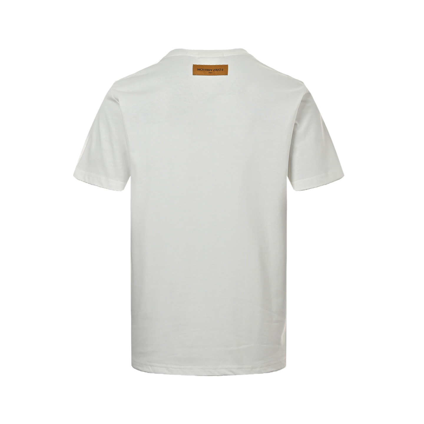 Louis Vuitton 25ss neckline graffiti lettering print short sleeves