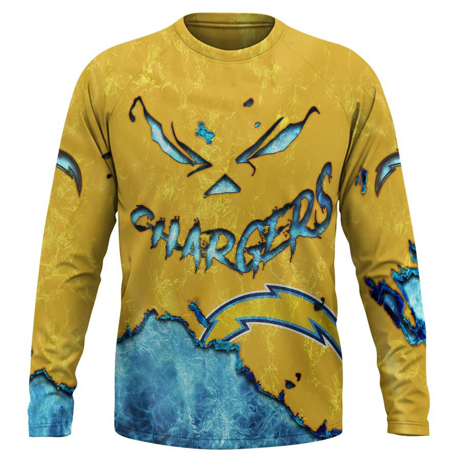 LOS ANGELES CHARGERS 3D HOODIE HALLOWEEN001
