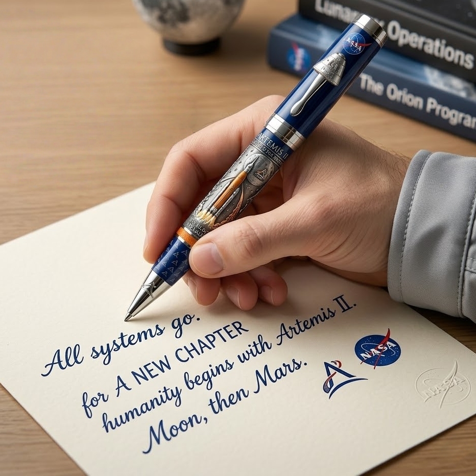 NASA Artemis II SLS Back to THE Moon Commemorative Pen🚀✍️