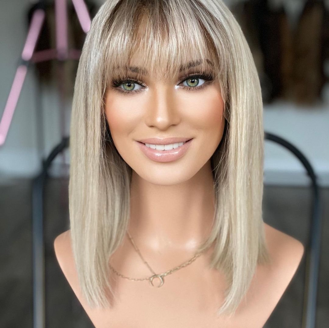 Mid-length Layered Ella Wig With Bangs