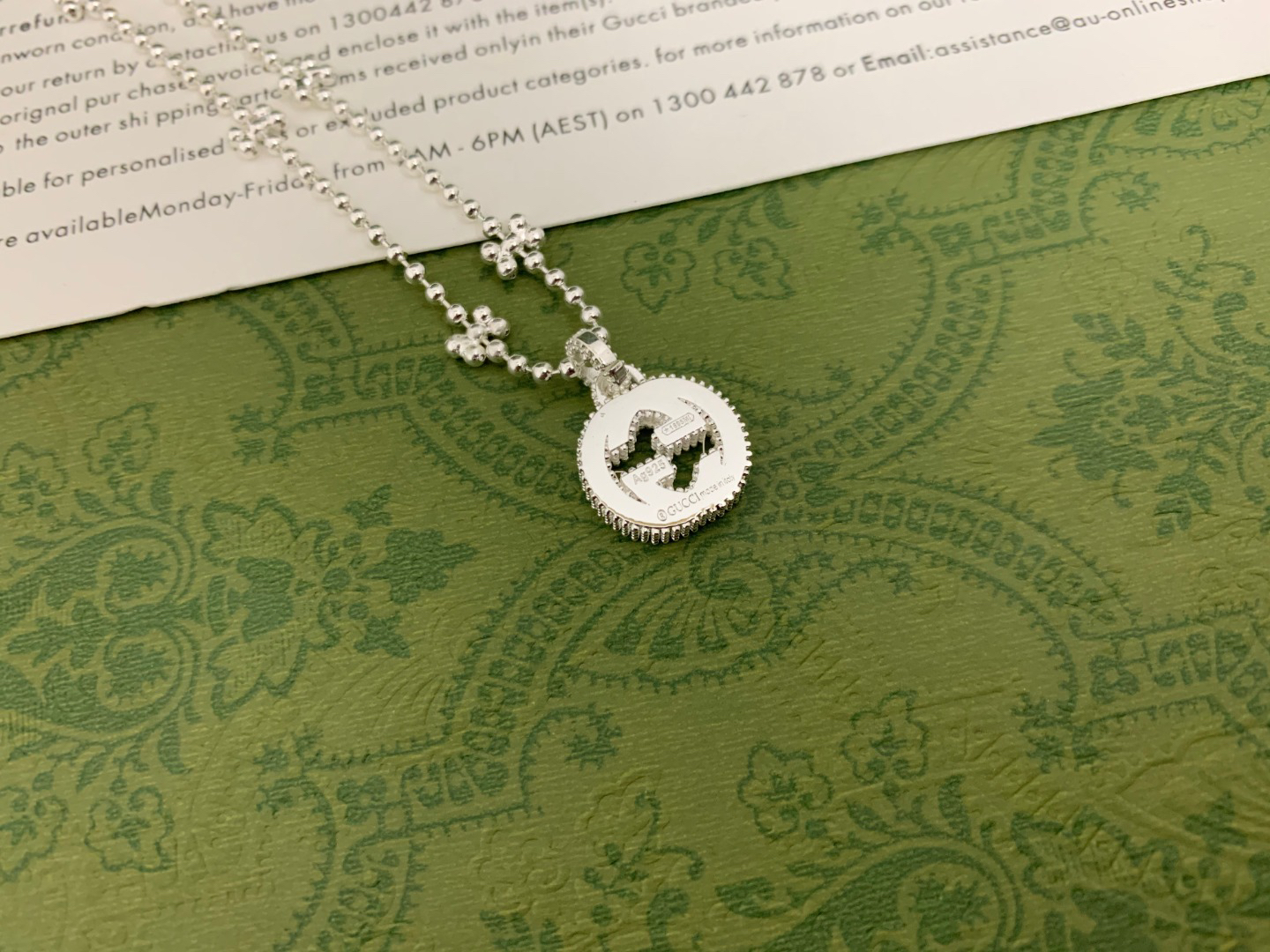 Gucci GG Snowflake Necklace
