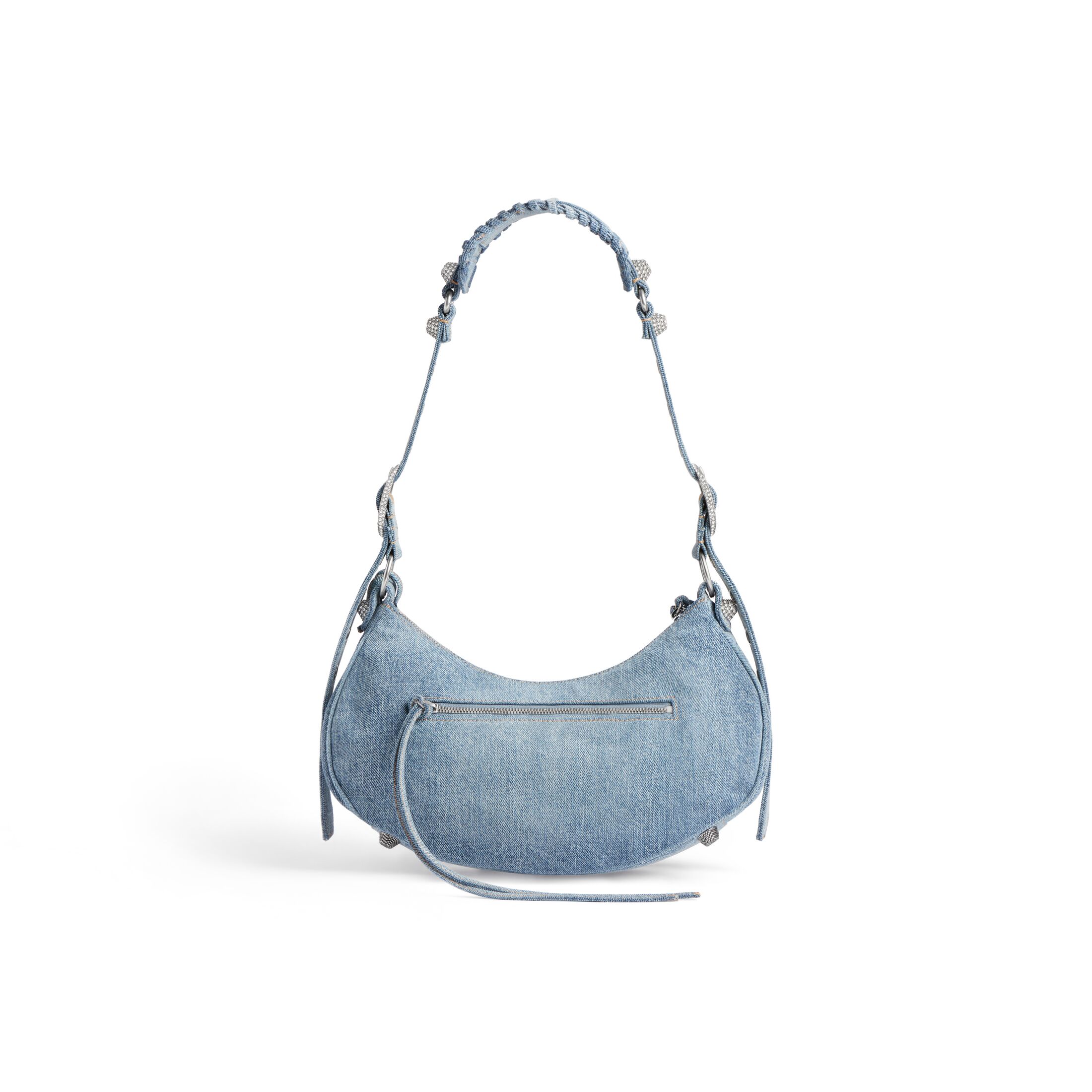 Balenciaga LE CAGOLE small rhinestone shoulder bag6713072109U4715