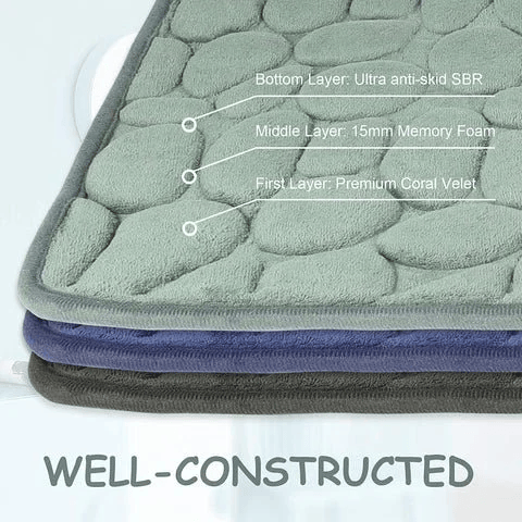 💥Cobblestone Embossed Bathroom Bath Mat💥