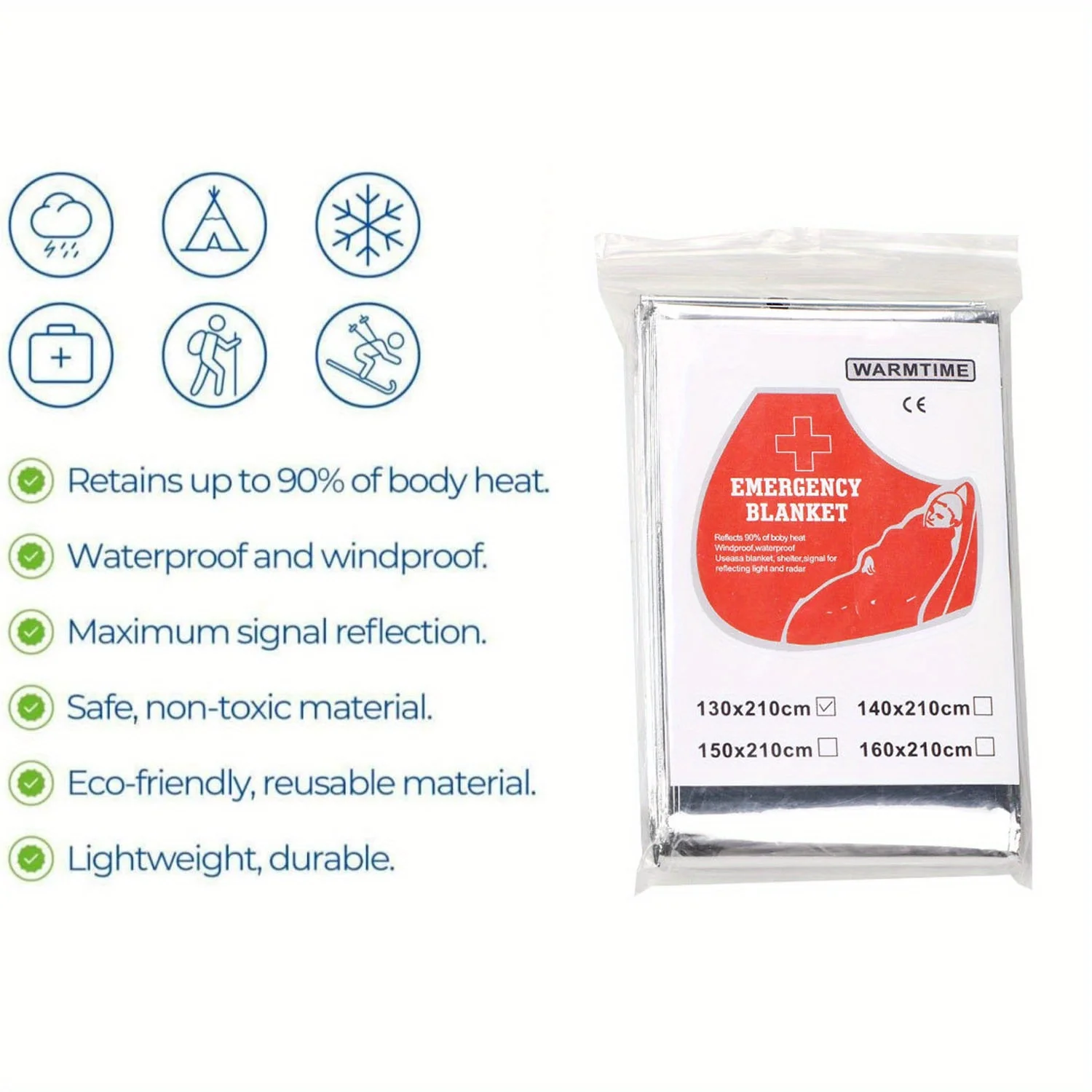 Outdoor warm emergency blanket🔥
