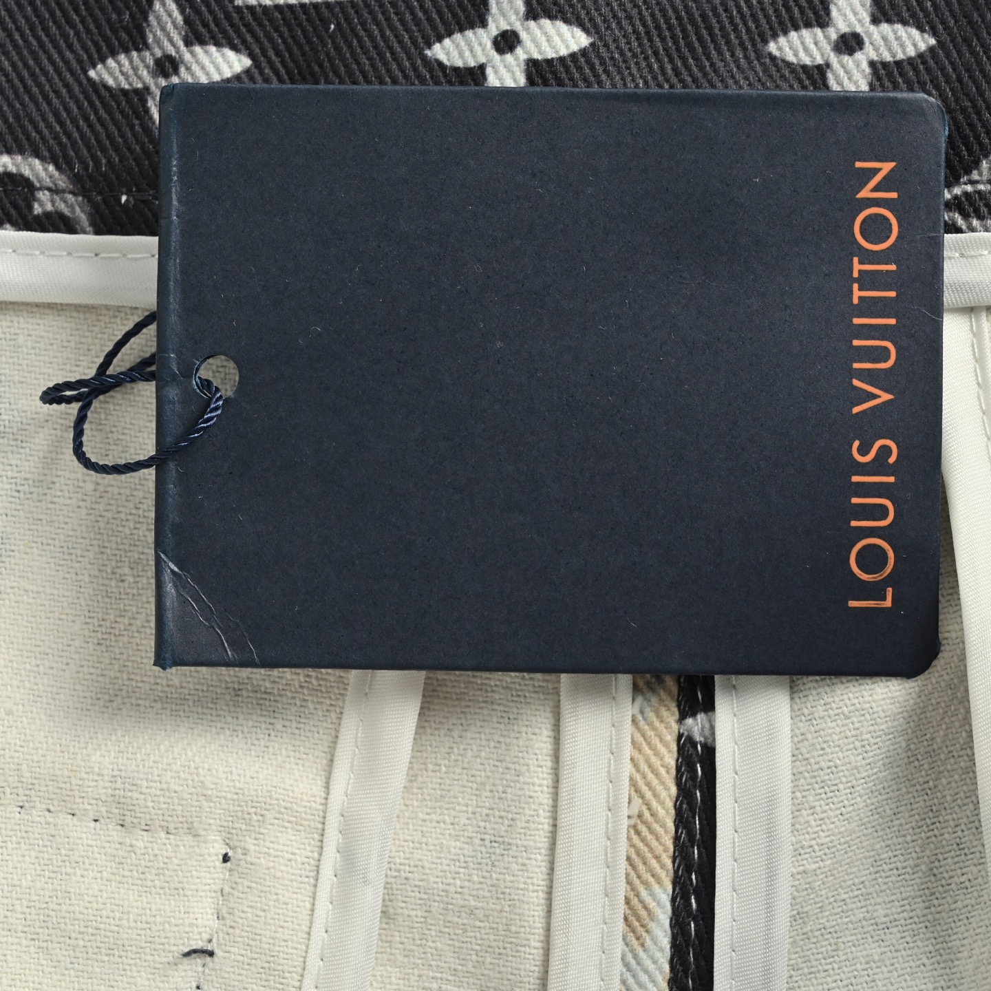 Louis Vuitton all over printed denim shorts