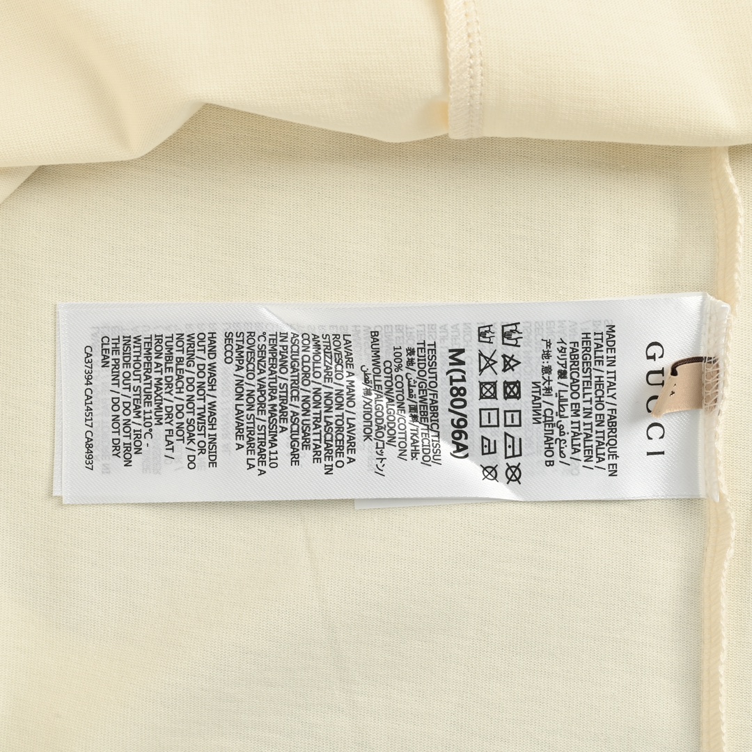 Gucci Rose Gold Logo Embroidered Short Sleeve