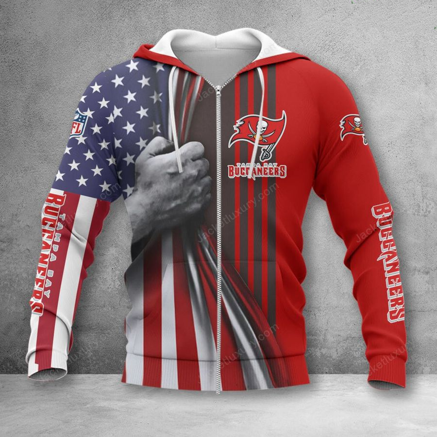 TAMPA BAY BUCCANEERS 3D HOODIE SKULL0804