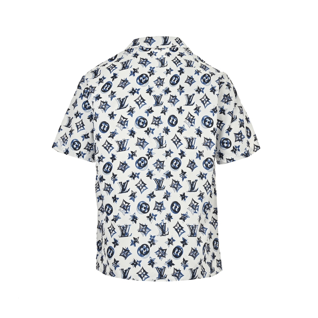 Louis Vuitton 24ss full print overlapping monogram short sleeve shirt