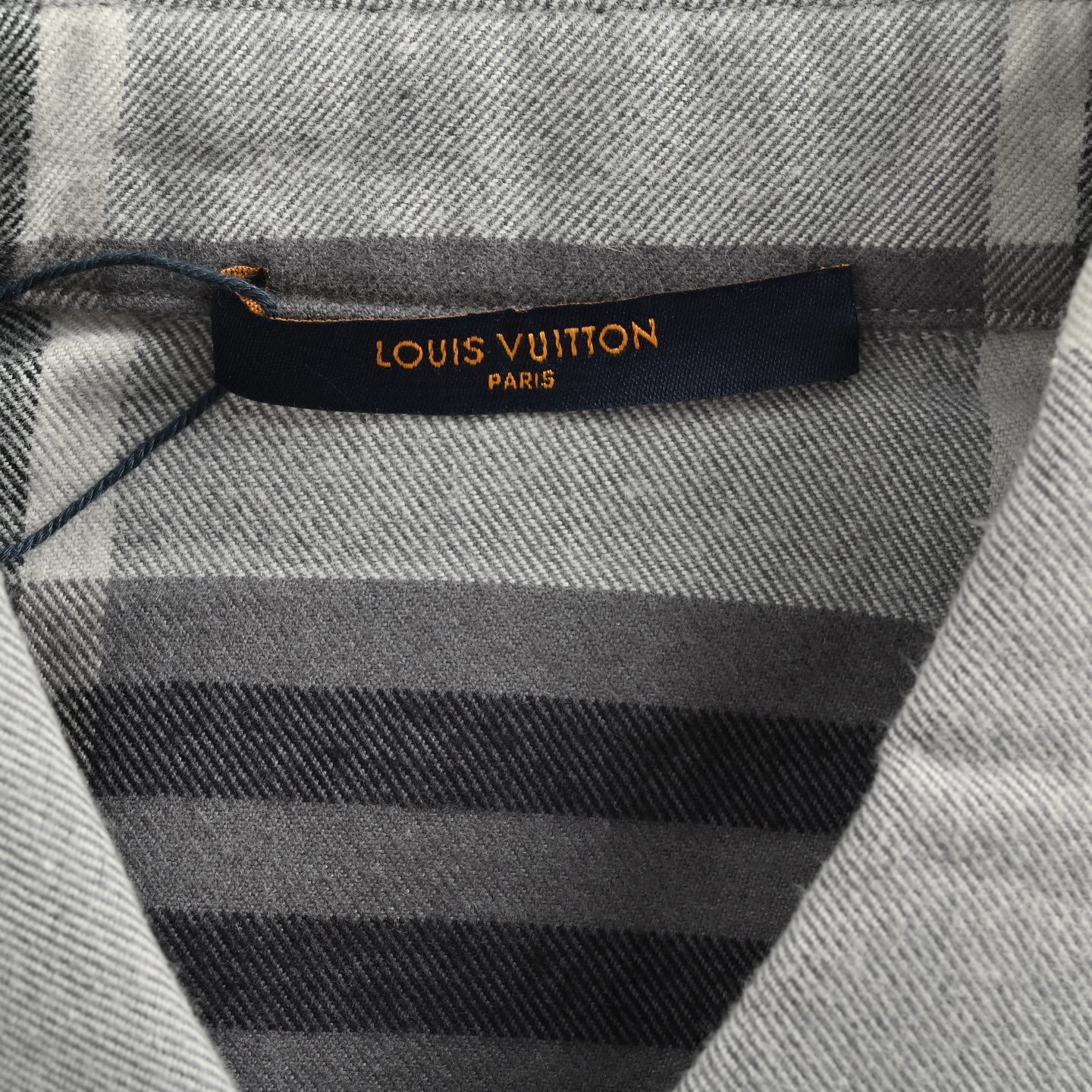 Louis Vuitton 25Fw Check Lettering Flannel Shirt Jacket