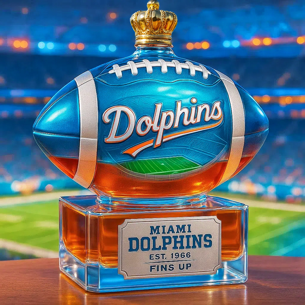 Fins of Glory——Miami Dolphins Whiskey Bottle