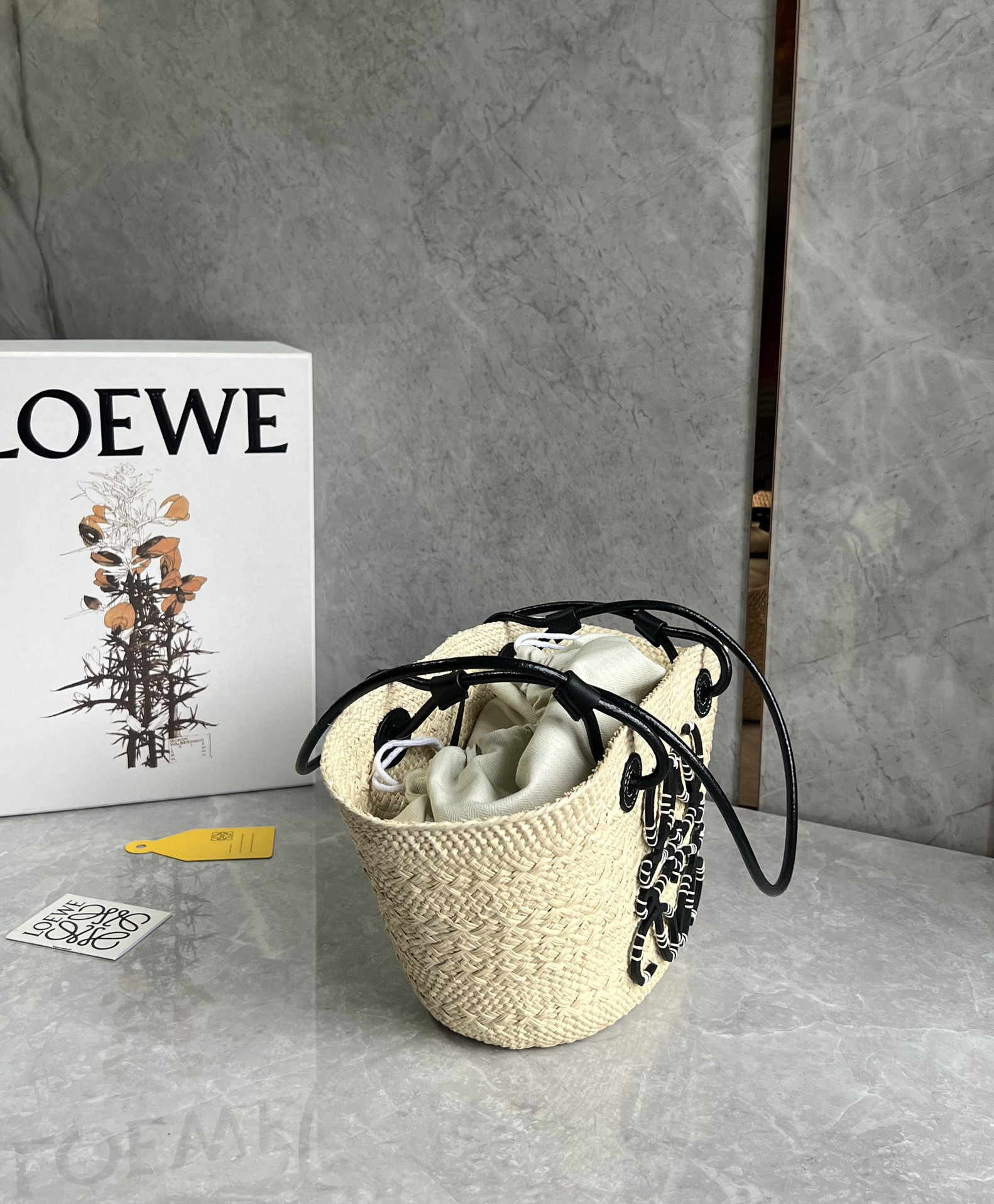 Loewe Anagram Basket Straw Bag 1002