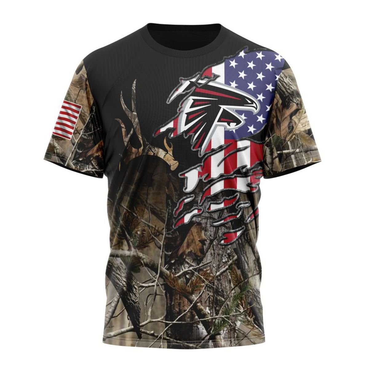 ATLANTA FALCONS 3D HOODIE CAMO REALTREE HUNTING