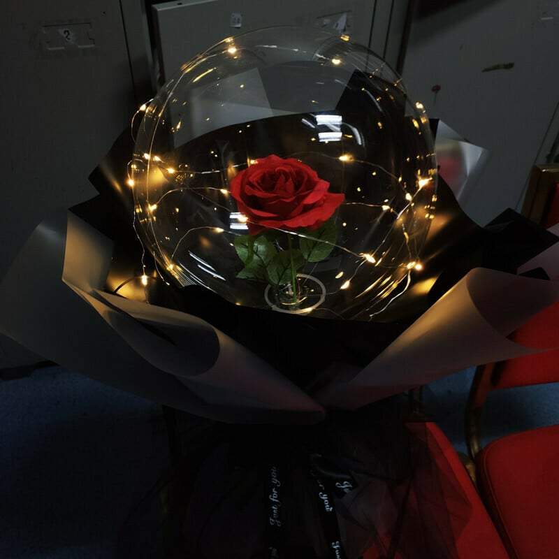 (🔥Valentine's Day Hot Sale -50% OFF)Luminous Balloon Rose Bouquet-BUY 5 FREE SHIPPING
