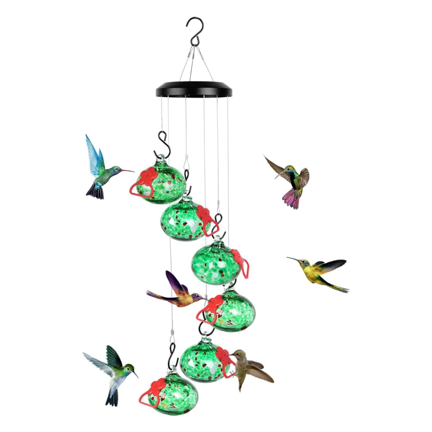 🔥ON SALE 59% OFF🔥Charming Wind Chimes Hummingbird feeders, ant and bee Proof, Never Leak