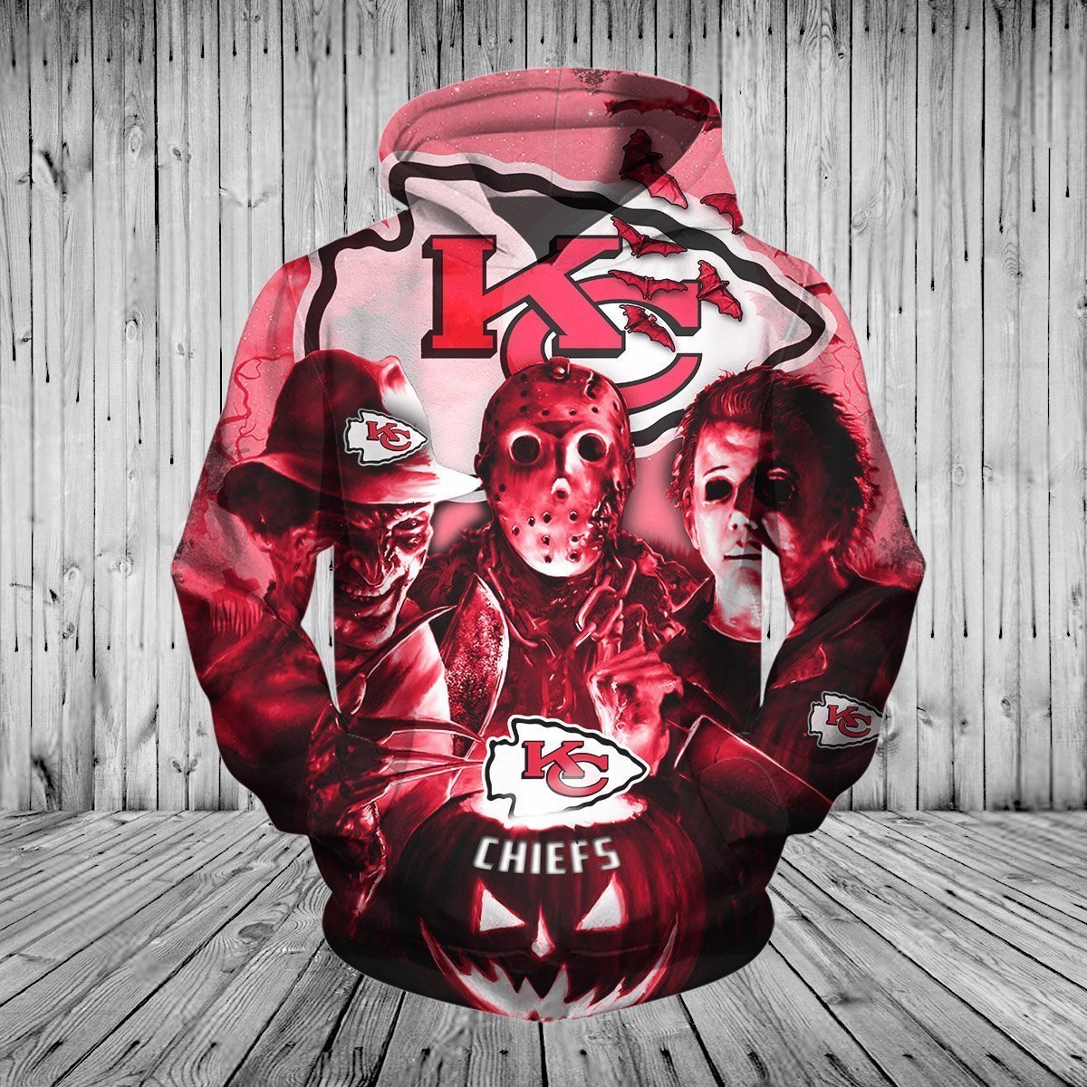 CHIEFS HOODIE HORROR MOVIE 3DHO10