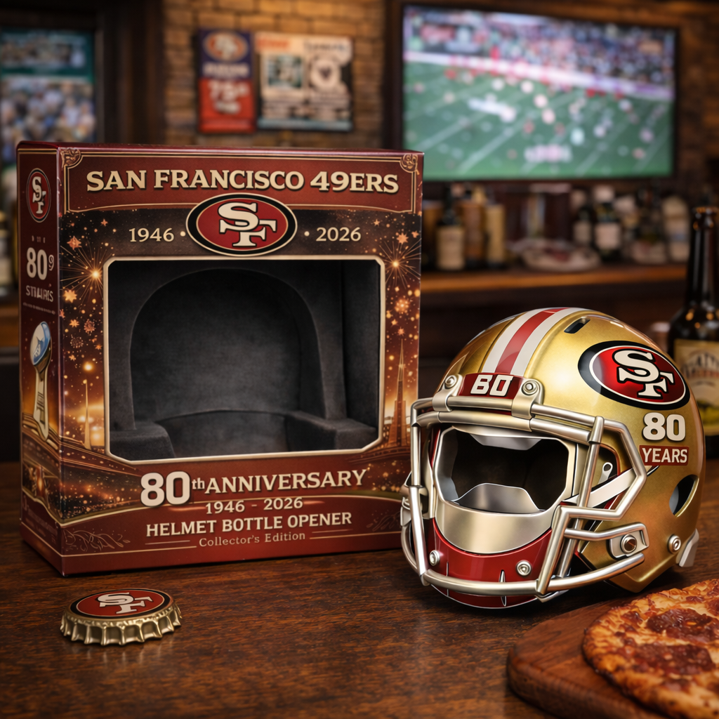 San Francisco 49ers 80th Anniversary Bottle Opener