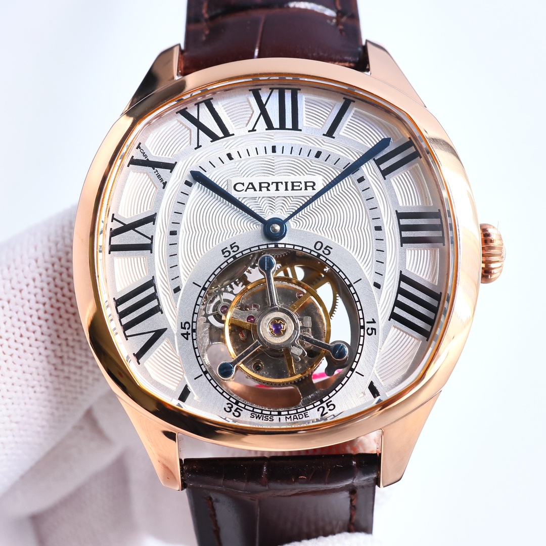 Cartier True Flywheel KF1 Rotonde de Cartier Tourbillon Cadran Love Tourbillon Watch