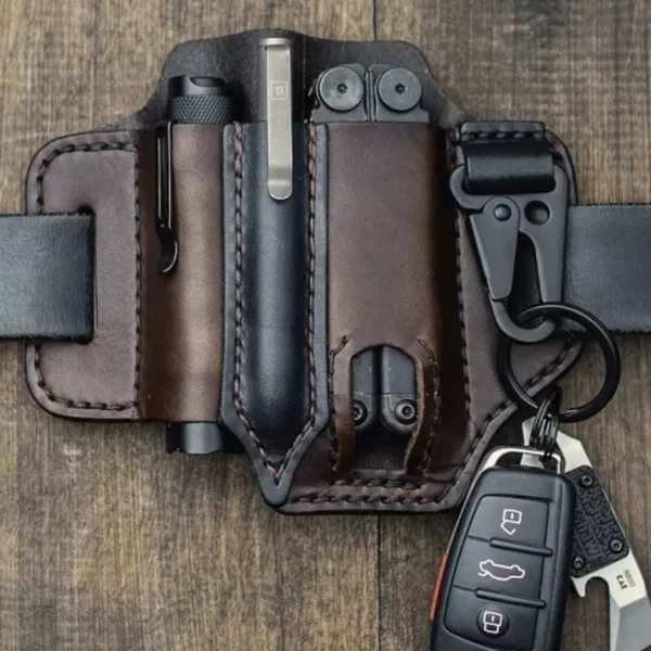 🎁2024 New Year Hot Sale🎁Cowhide Leather Owl Buckle Tactical Multifunctional Belt Cover