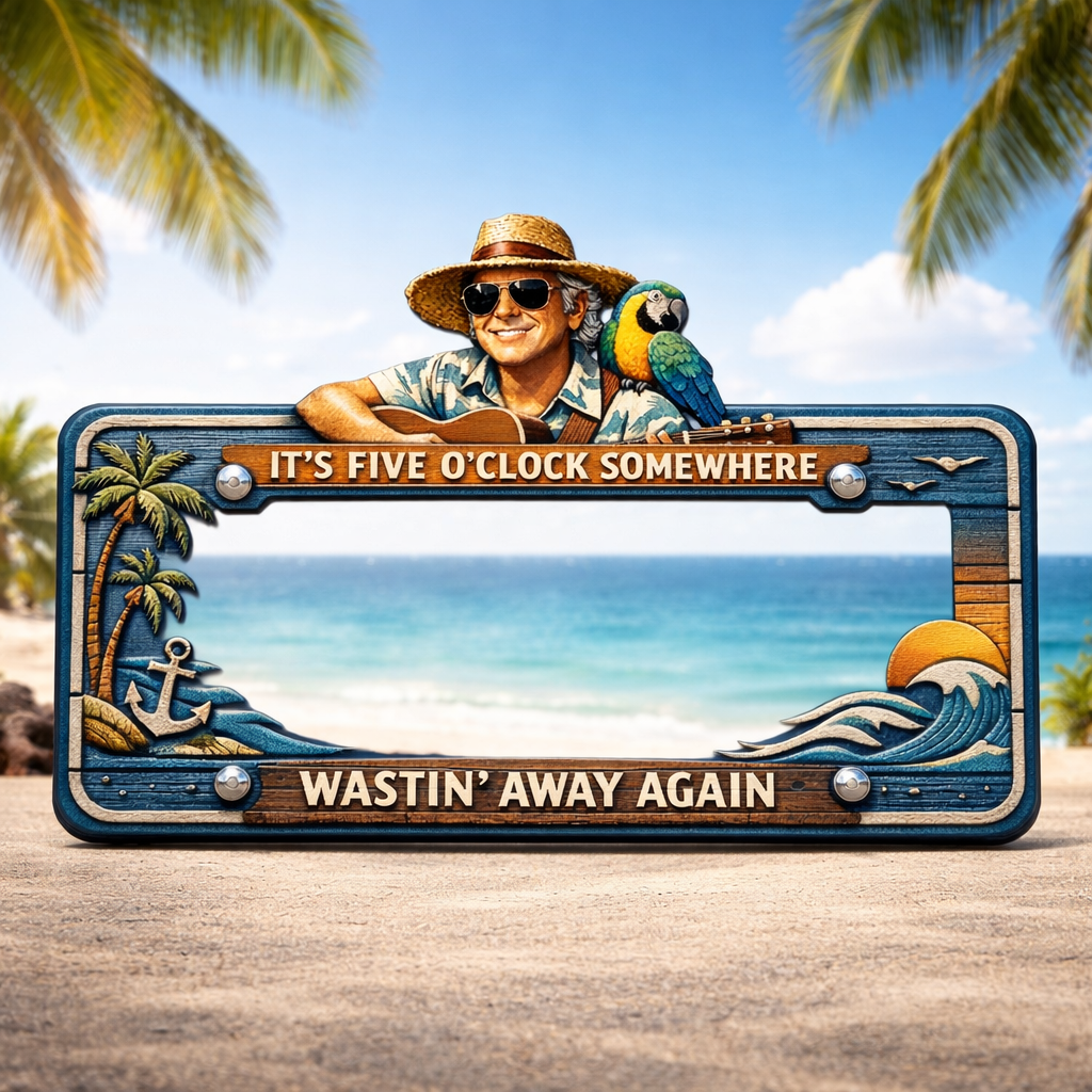 Jimmy License Plate Frame