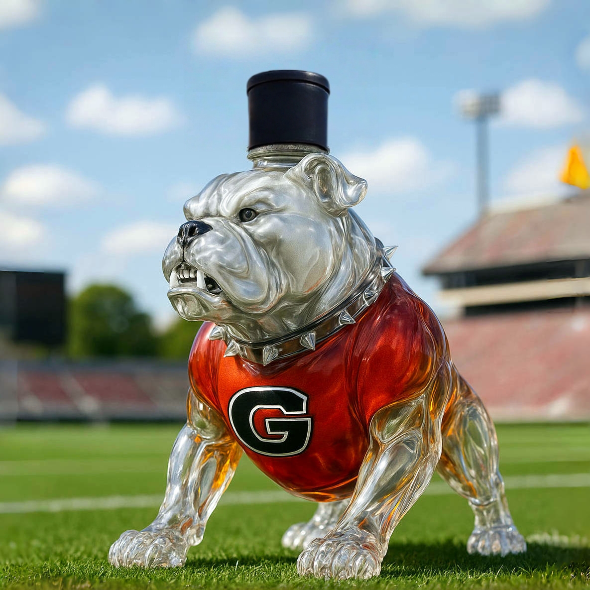 Georgia Bulldogs Whiskey Bottle