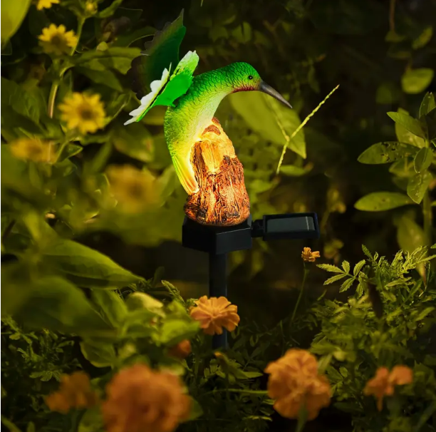 Solar Hummingbird Garden Stake Lights